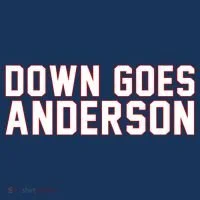 Down Goes Anderson Baseball Cleveland Vs Chicago Doggie Tank thumb 4