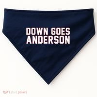 Down Goes Anderson Baseball Cleveland Vs Chicago USA-Made Doggie Bandana thumb 0