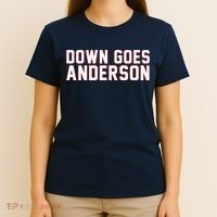 Down Goes Anderson Baseball Cleveland Vs Chicago T-Shirt thumb 4