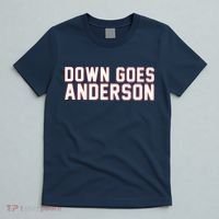 Down Goes Anderson Baseball Cleveland Vs Chicago T-Shirt thumb 5