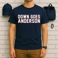 Down Goes Anderson Baseball Cleveland Vs Chicago T-Shirt thumb 6