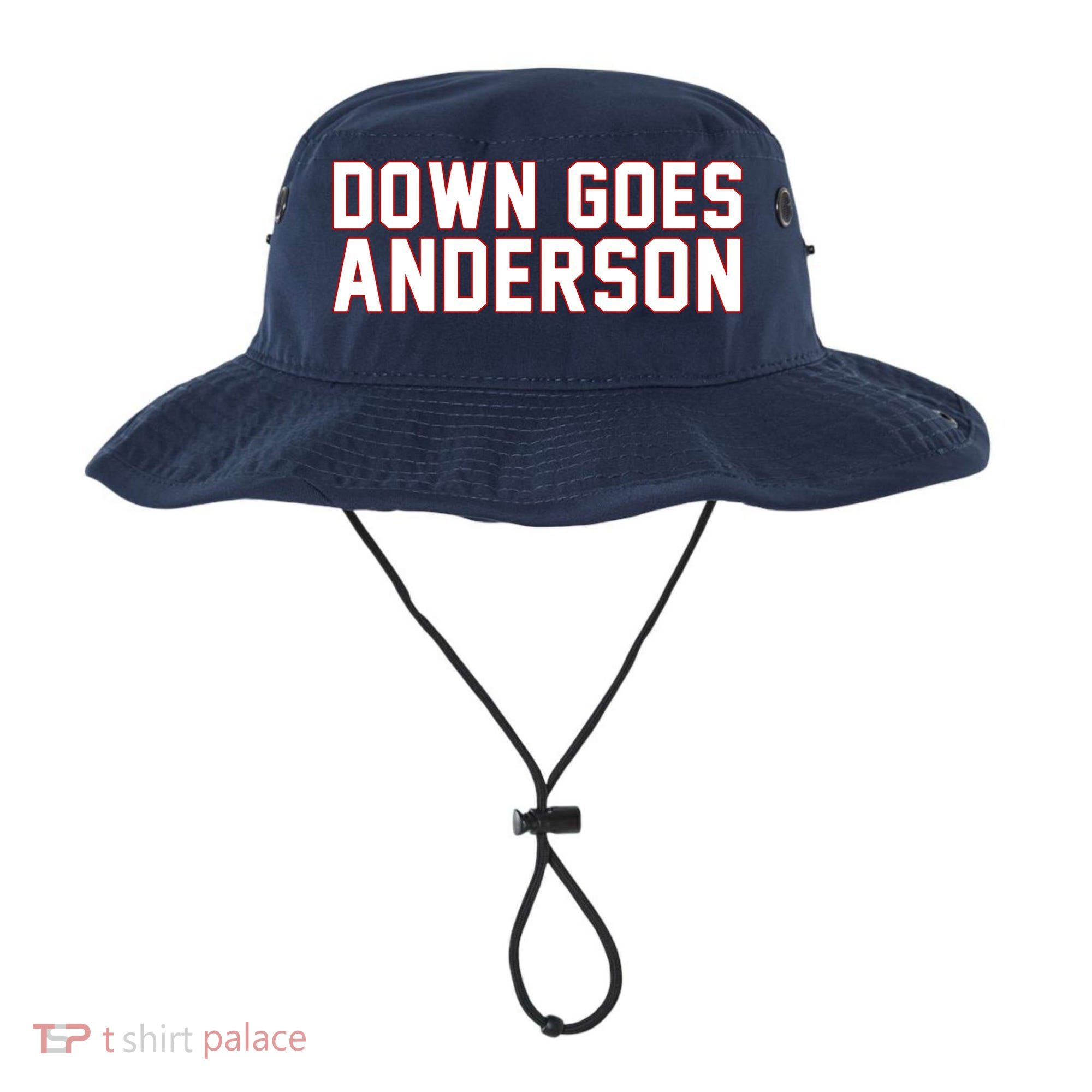 Down Goes Anderson Baseball Cleveland Vs Chicago Bucket Hat