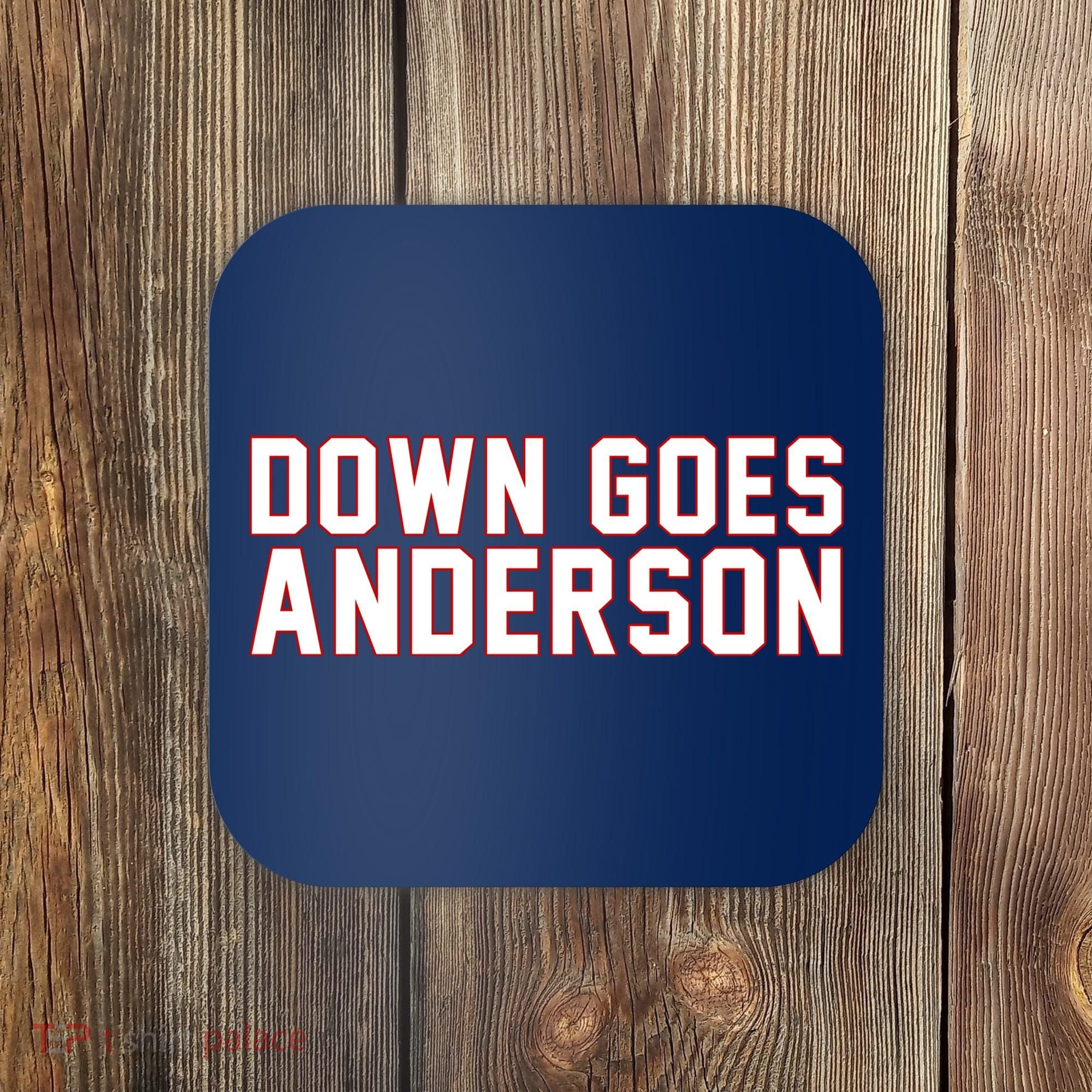 Down Goes Anderson Baseball Cleveland Vs Chicago Coaster