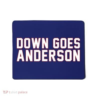 Down Goes Anderson Baseball Cleveland Vs Chicago Mousepad