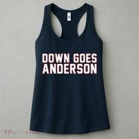 Down Goes Anderson Baseball Cleveland Vs Chicago Women's Tank Top thumb 3