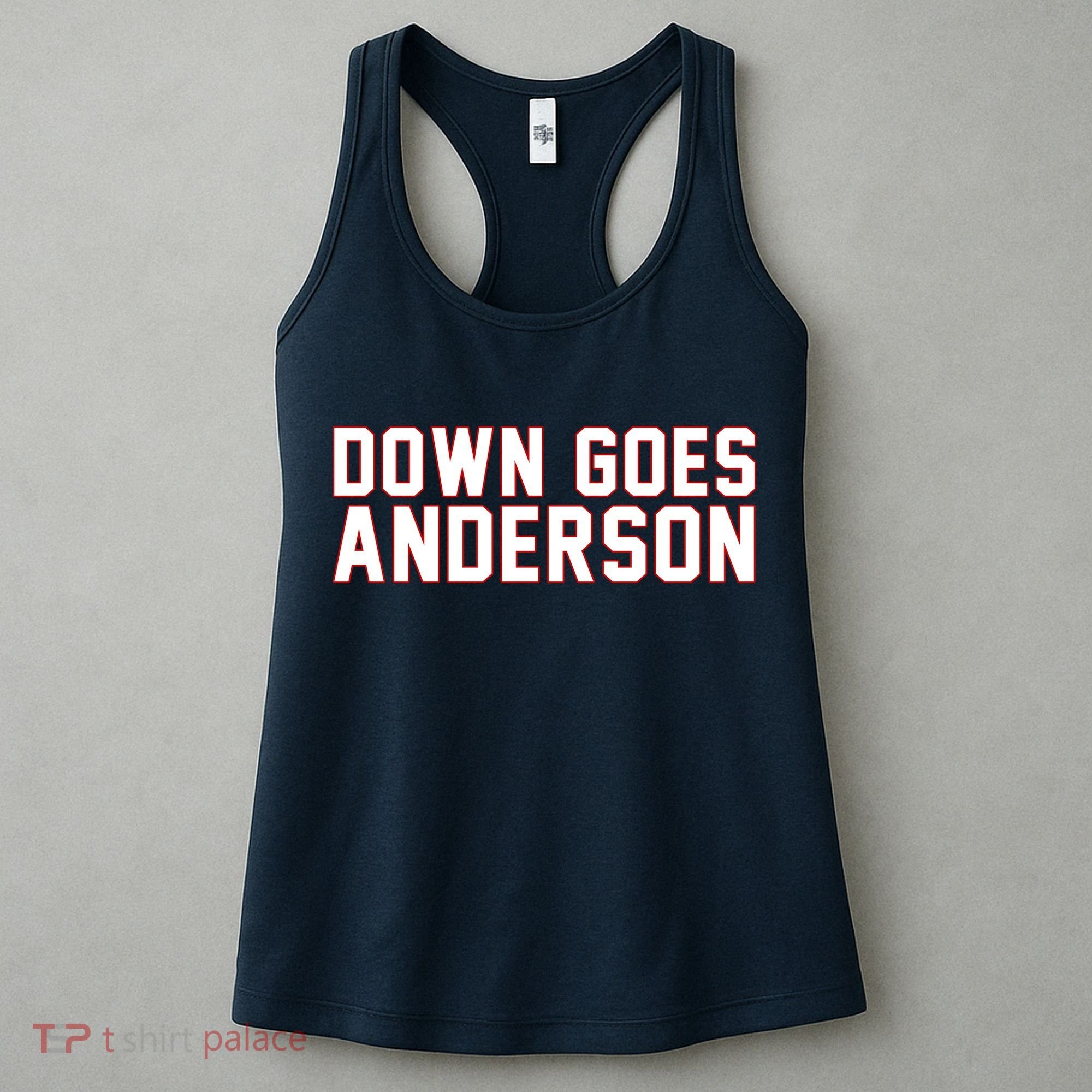 Down Goes Anderson Baseball Cleveland Vs Chicago Women's Tank Top