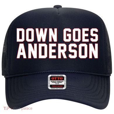 Down Goes Anderson Baseball Cleveland Vs Chicago Hat