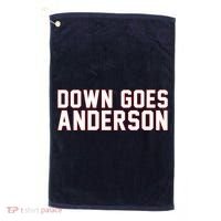 Down Goes Anderson Baseball Cleveland Vs Chicago Golf Towel thumb 0