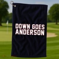 Down Goes Anderson Baseball Cleveland Vs Chicago Golf Towel thumb 1