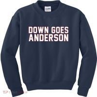 Down Goes Anderson Baseball Cleveland Vs Chicago Kids Sweatshirt thumb 0