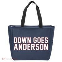 Down Goes Anderson Baseball Cleveland Vs Chicago Tote Bag thumb 0