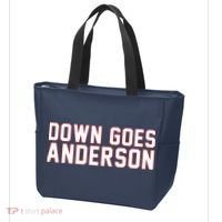 Down Goes Anderson Baseball Cleveland Vs Chicago Tote Bag thumb 3