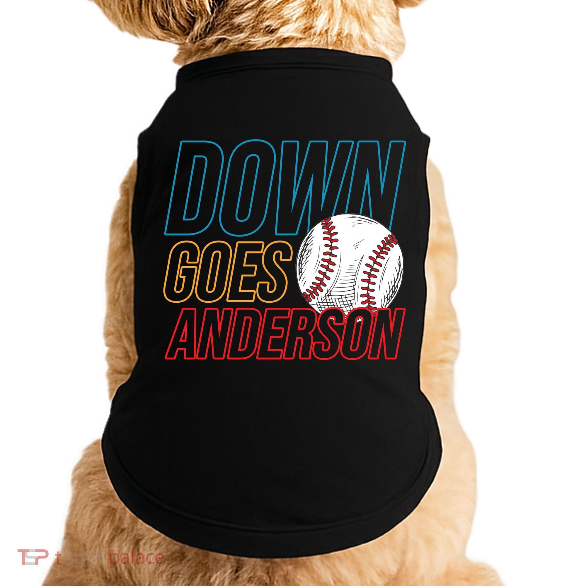 Down Goes Anderson Baseball Cleveland Chicago Fight Doggie Tank
