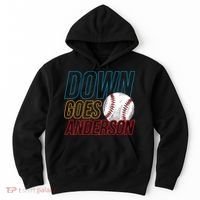 Down Goes Anderson Baseball Cleveland Chicago Fight Hoodie thumb 0