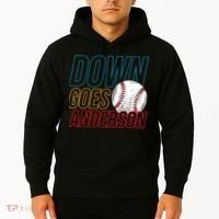 Down Goes Anderson Baseball Cleveland Chicago Fight Hoodie thumb 2