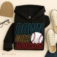 Down Goes Anderson Baseball Cleveland Chicago Fight Hoodie thumb 4