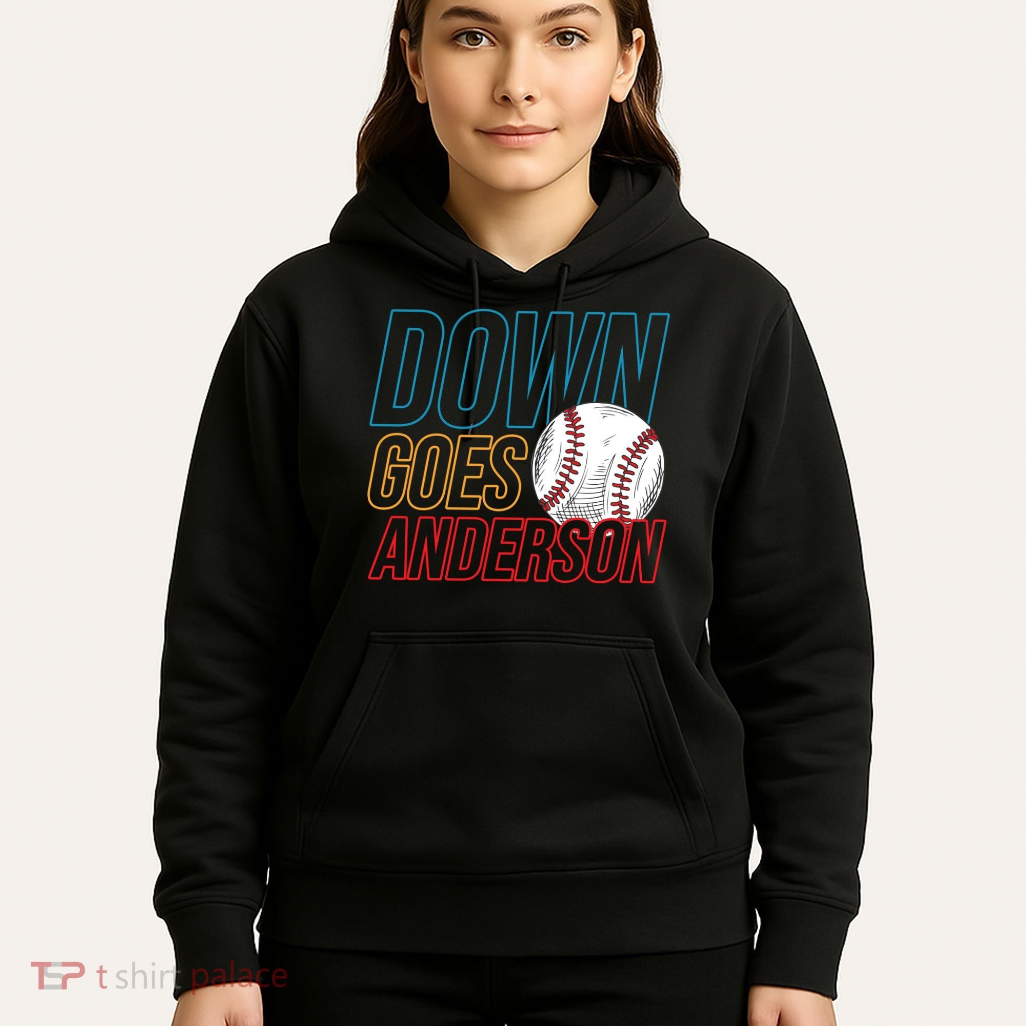 Down Goes Anderson Baseball Cleveland Chicago Fight Hoodie