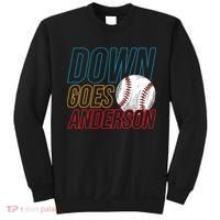Down Goes Anderson Baseball Cleveland Chicago Fight Sweatshirt thumb 0