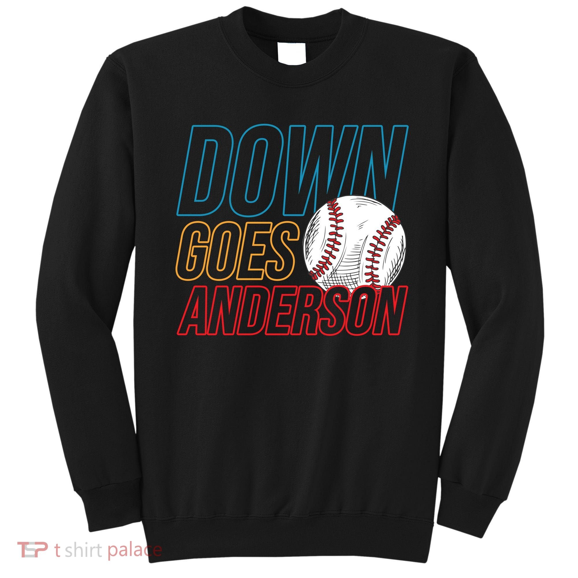 Down Goes Anderson Baseball Cleveland Chicago Fight Sweatshirt