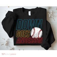 Down Goes Anderson Baseball Cleveland Chicago Fight Sweatshirt thumb 2