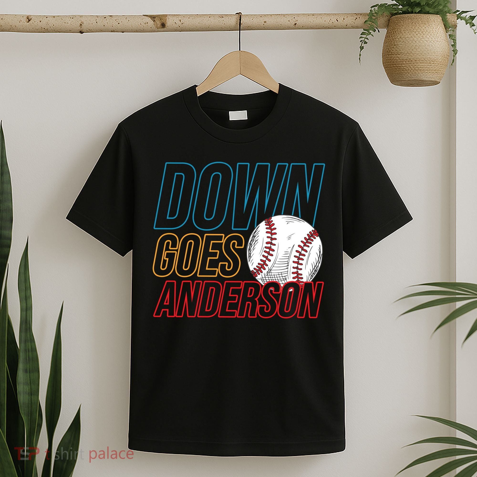 Down Goes Anderson Baseball Cleveland Chicago Fight T-Shirt