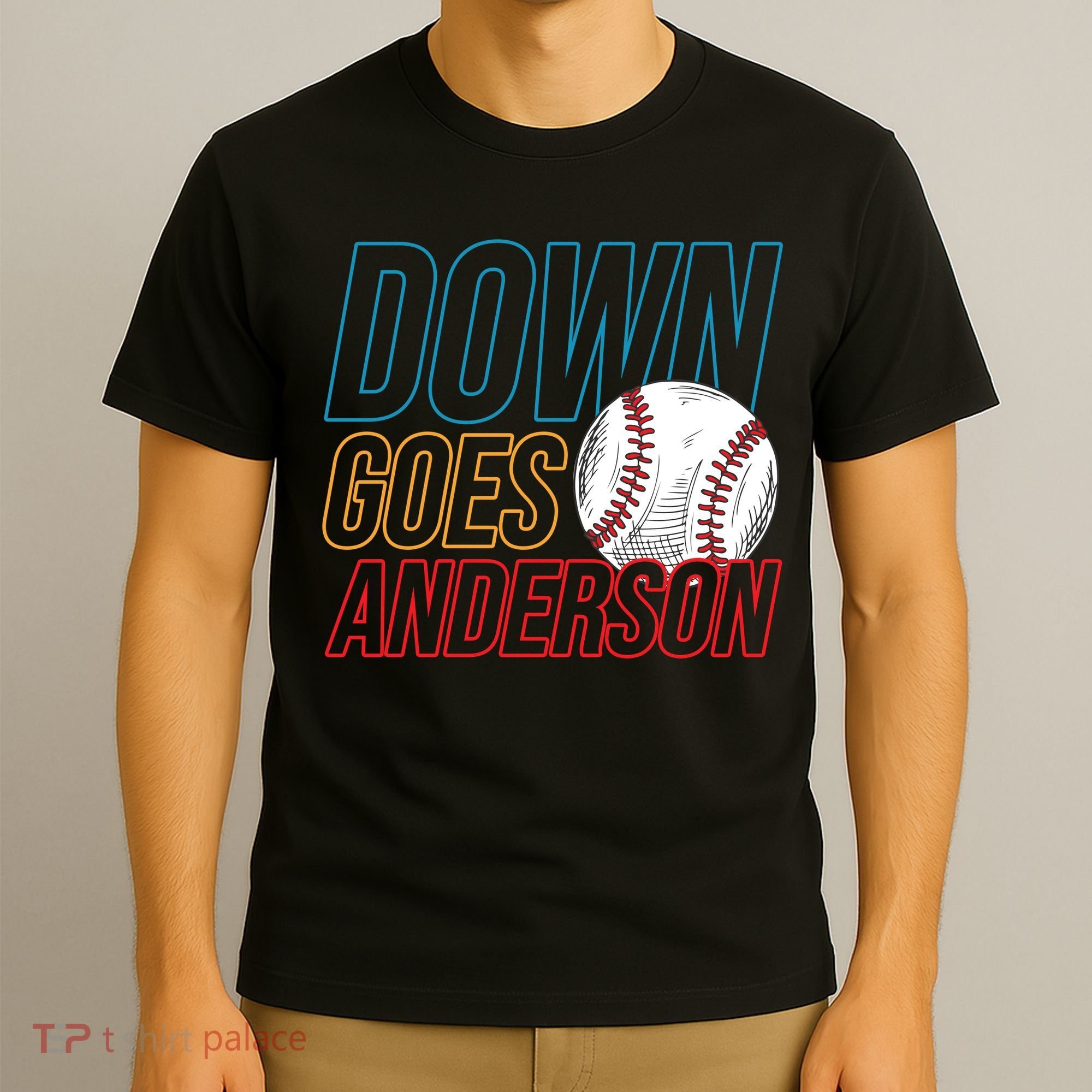 Down Goes Anderson Baseball Cleveland Chicago Fight T-Shirt
