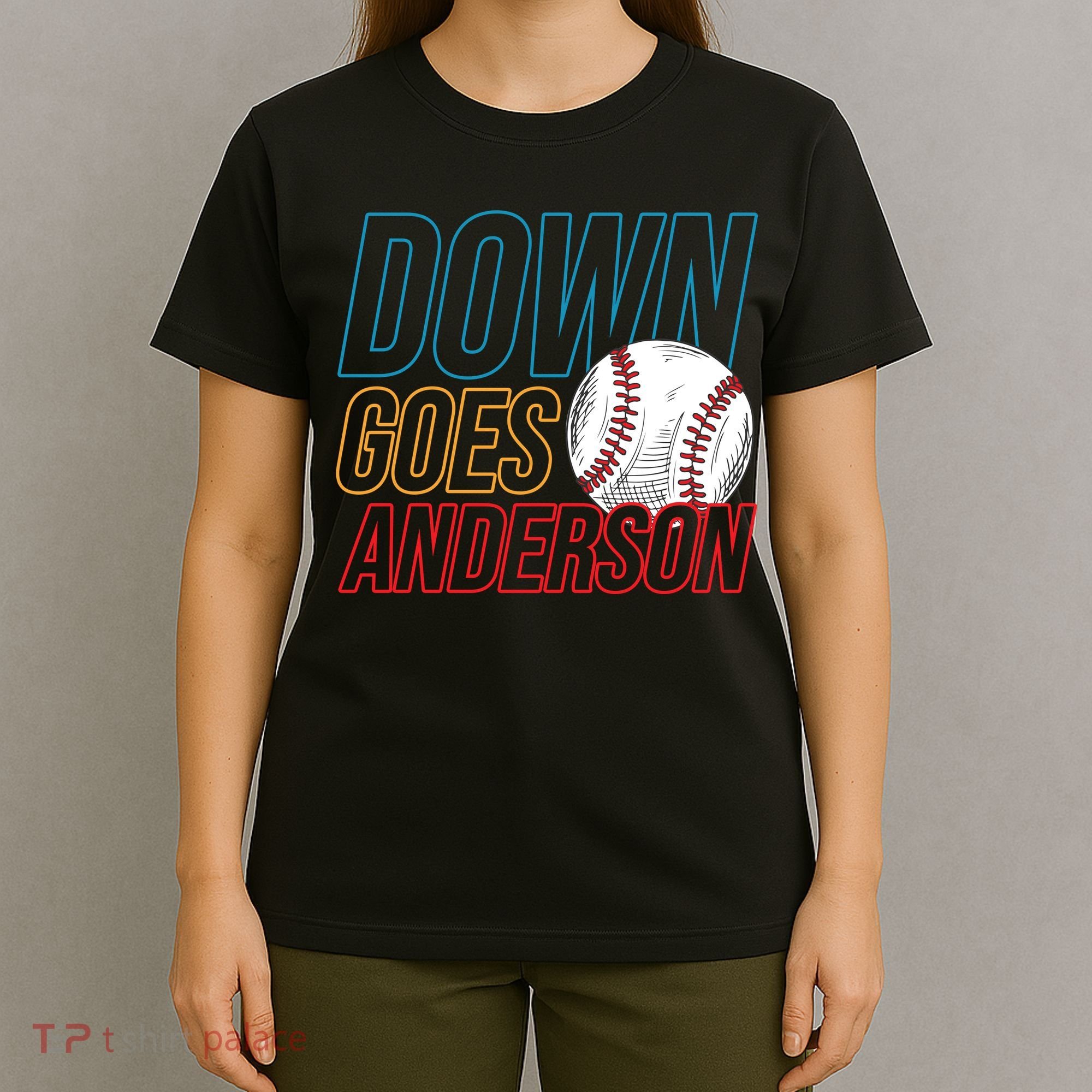 Down Goes Anderson Baseball Cleveland Chicago Fight T-Shirt
