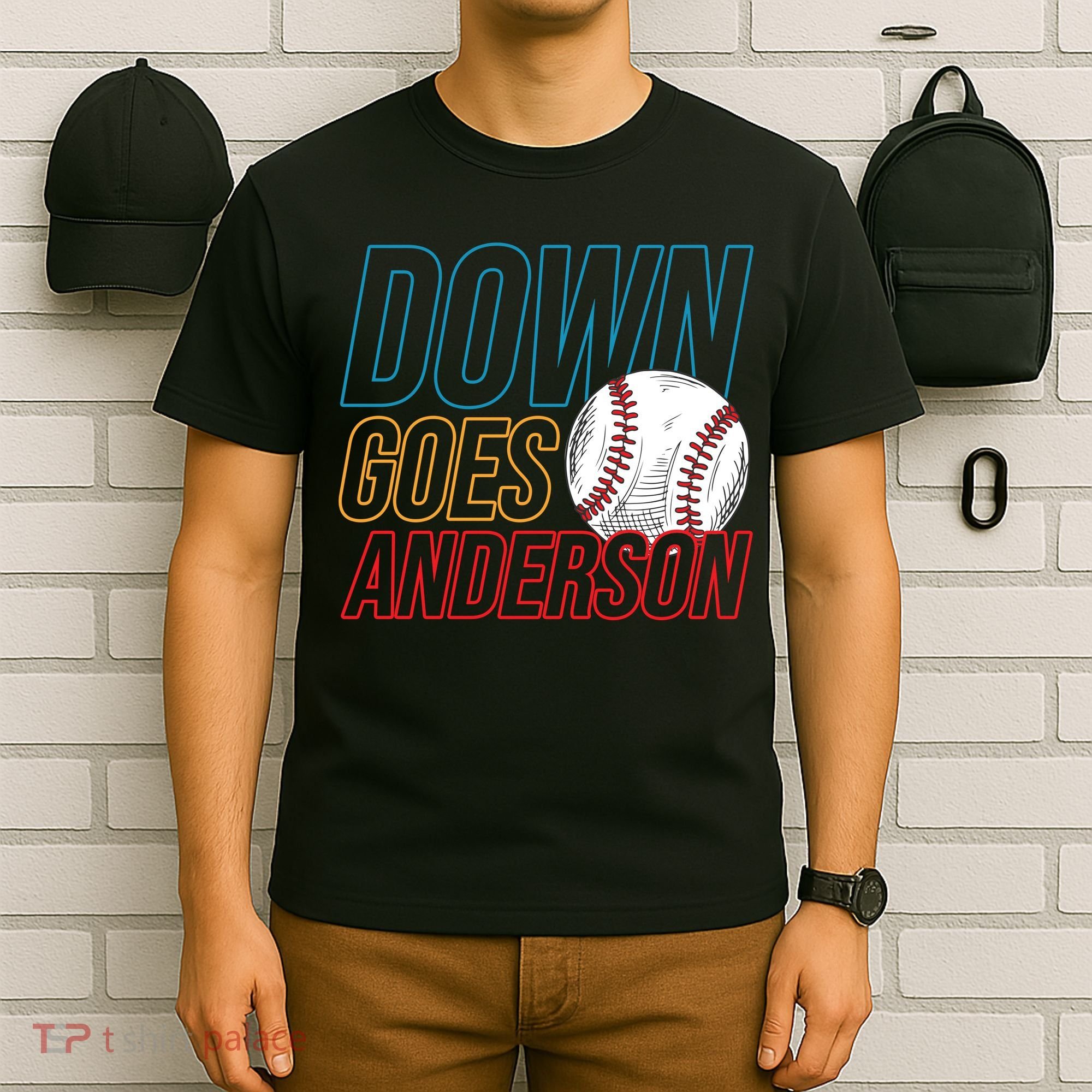 Down Goes Anderson Baseball Cleveland Chicago Fight T-Shirt