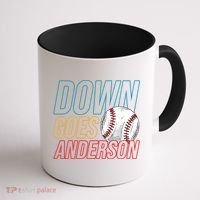 Down Goes Anderson Baseball Cleveland Chicago Fight Coffee Mug thumb 1