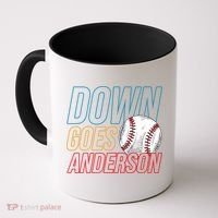 Down Goes Anderson Baseball Cleveland Chicago Fight Coffee Mug thumb 0