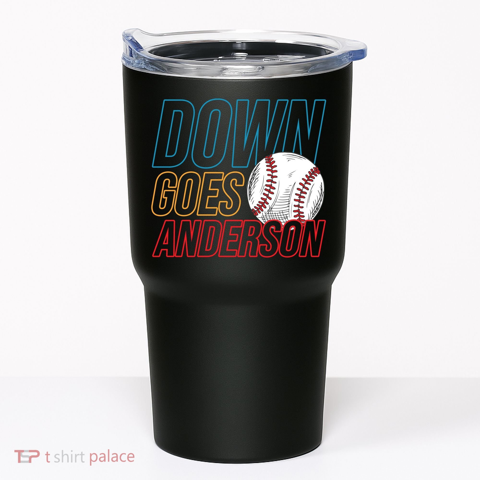 Down Goes Anderson Baseball Cleveland Chicago Fight Tumbler