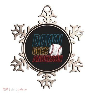 Down Goes Anderson Baseball Cleveland Chicago Fight Ornament
