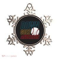Down Goes Anderson Baseball Cleveland Chicago Fight Ornament thumb 0