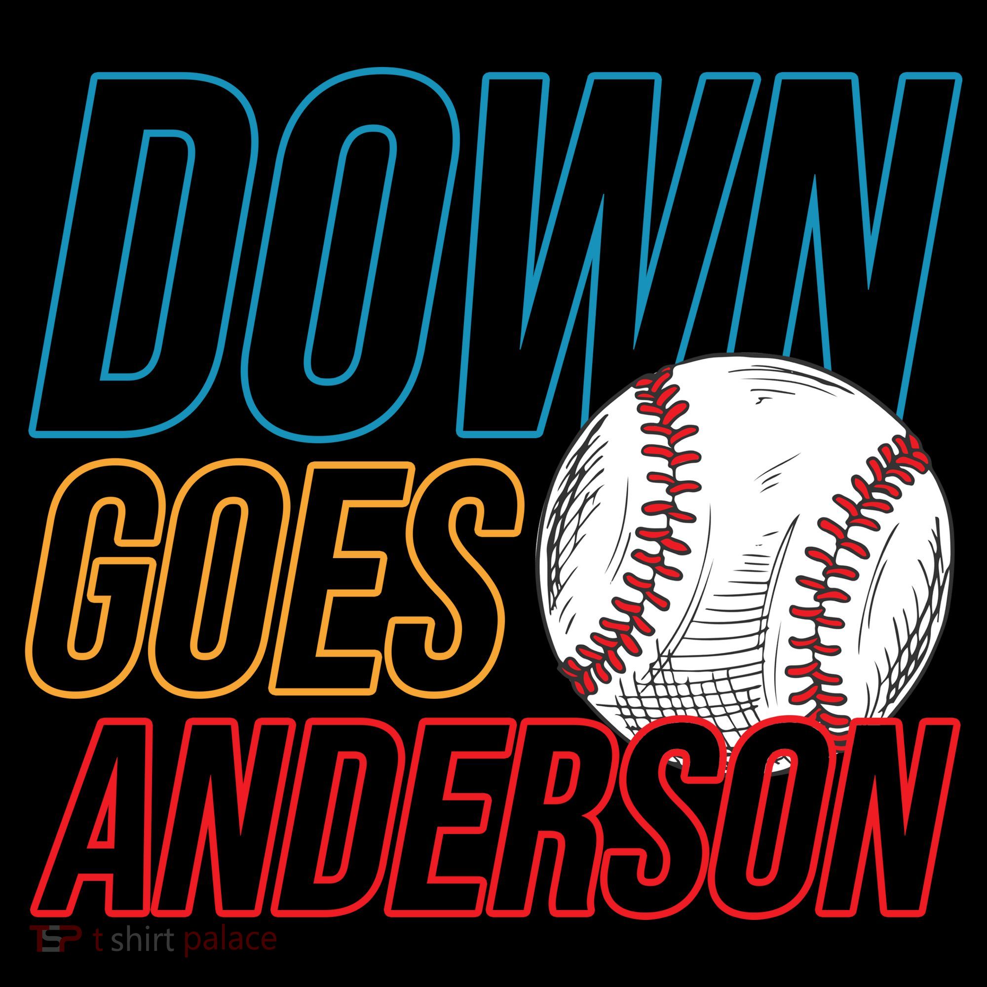 Down Goes Anderson Baseball Cleveland Chicago Fight Women's Tank Top