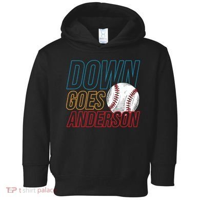 Down Goes Anderson Baseball Cleveland Chicago Fight Toddler Hoodie