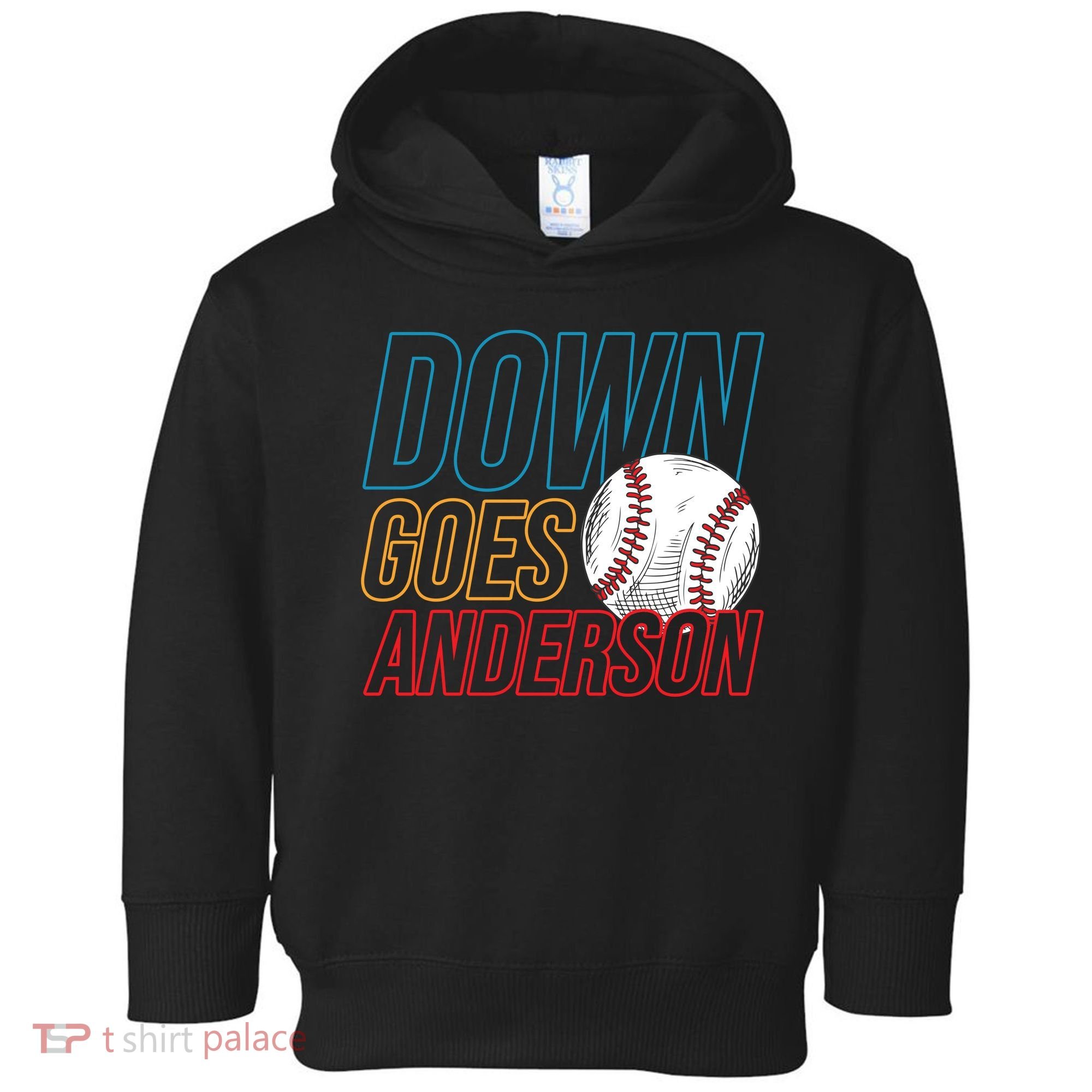 Down Goes Anderson Baseball Cleveland Chicago Fight Toddler Hoodie