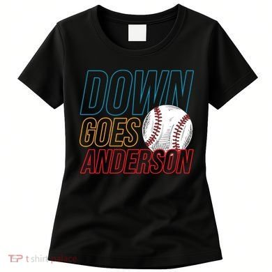 Down Goes Anderson Baseball Cleveland Chicago Fight Women's T-Shirt