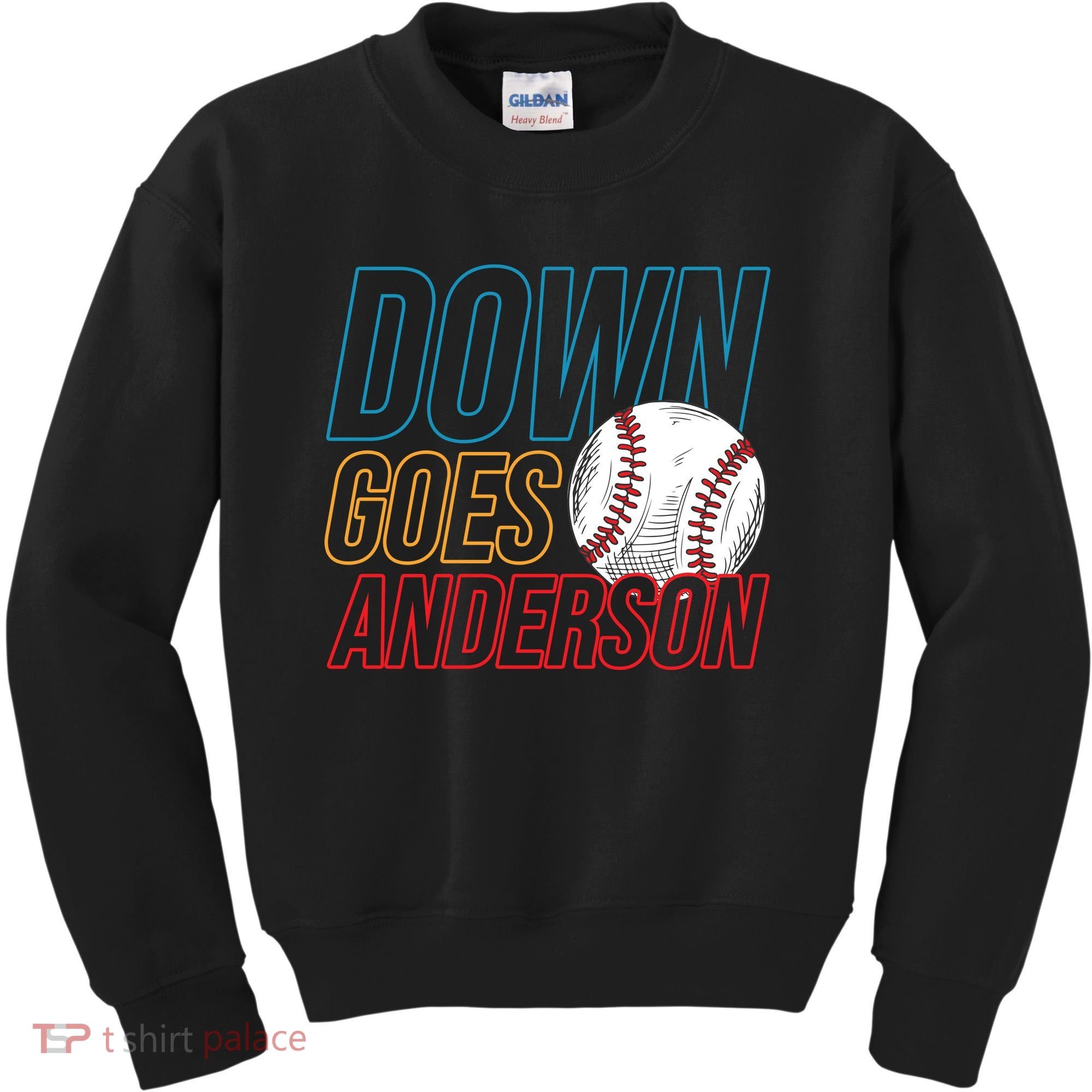 Down Goes Anderson Baseball Cleveland Chicago Fight Kids Sweatshirt