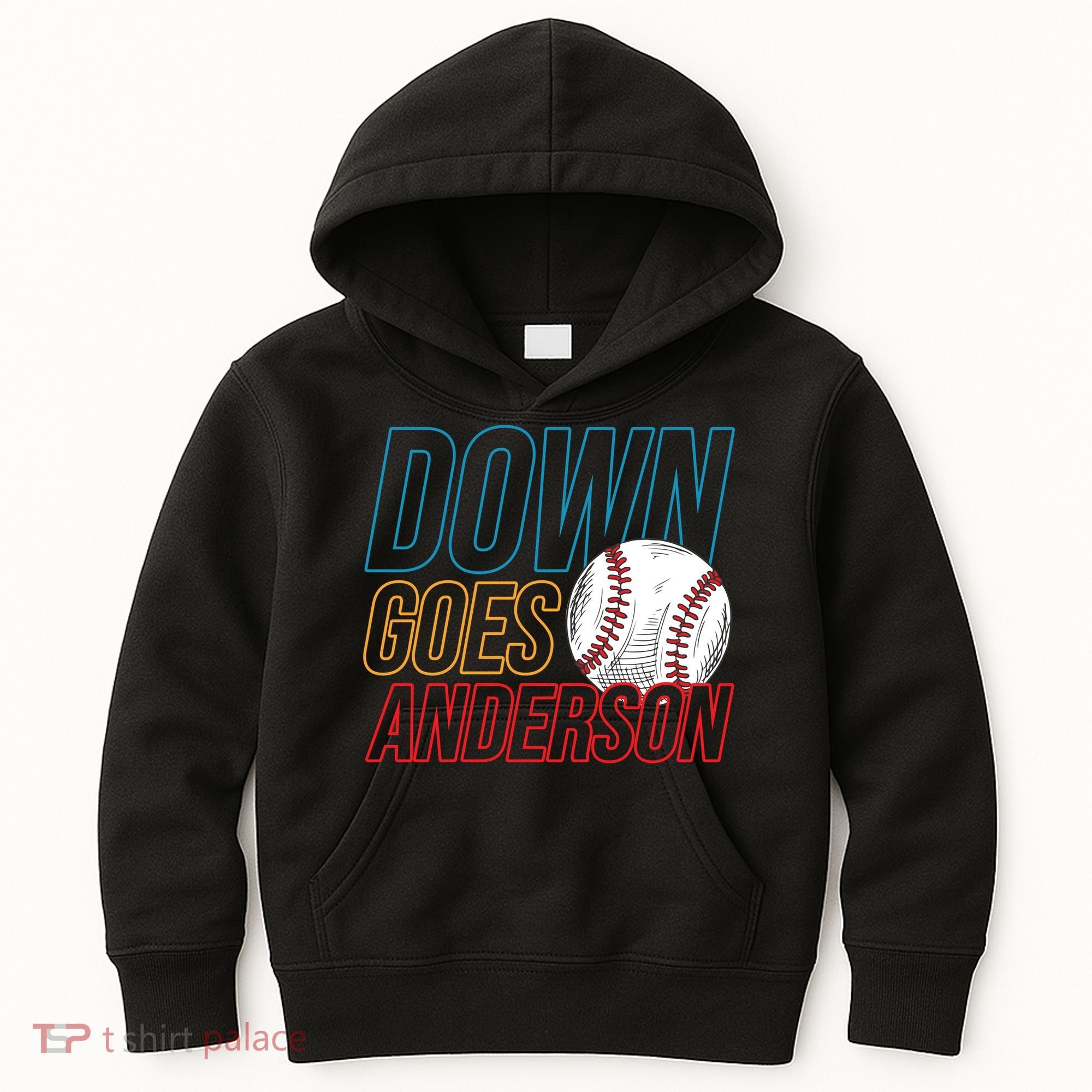 Down Goes Anderson Baseball Cleveland Chicago Fight Kids Hoodie