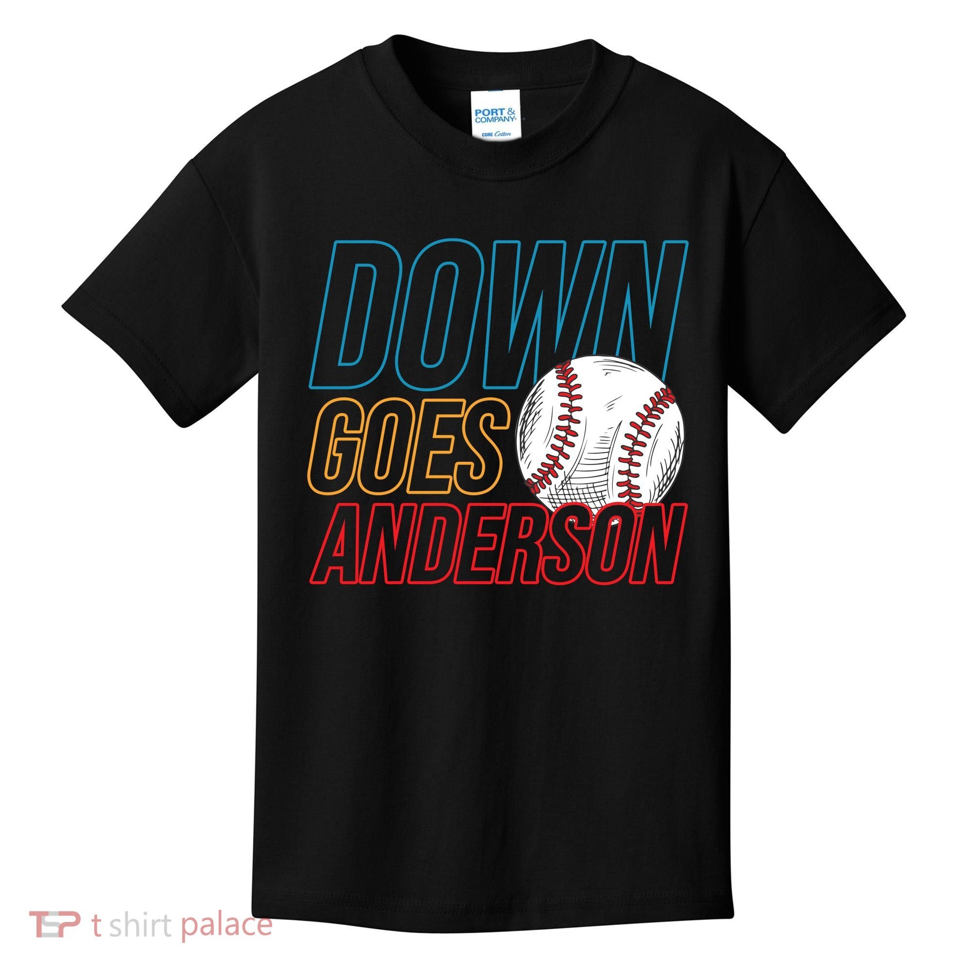 Down Goes Anderson Baseball Cleveland Chicago Fight Kids T-Shirt