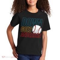 Down Goes Anderson Baseball Cleveland Chicago Fight Kids T-Shirt thumb 2