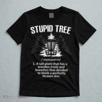 Disc Golf Art For  Stupid Tree Disc Golf Player T-Shirt thumb 5