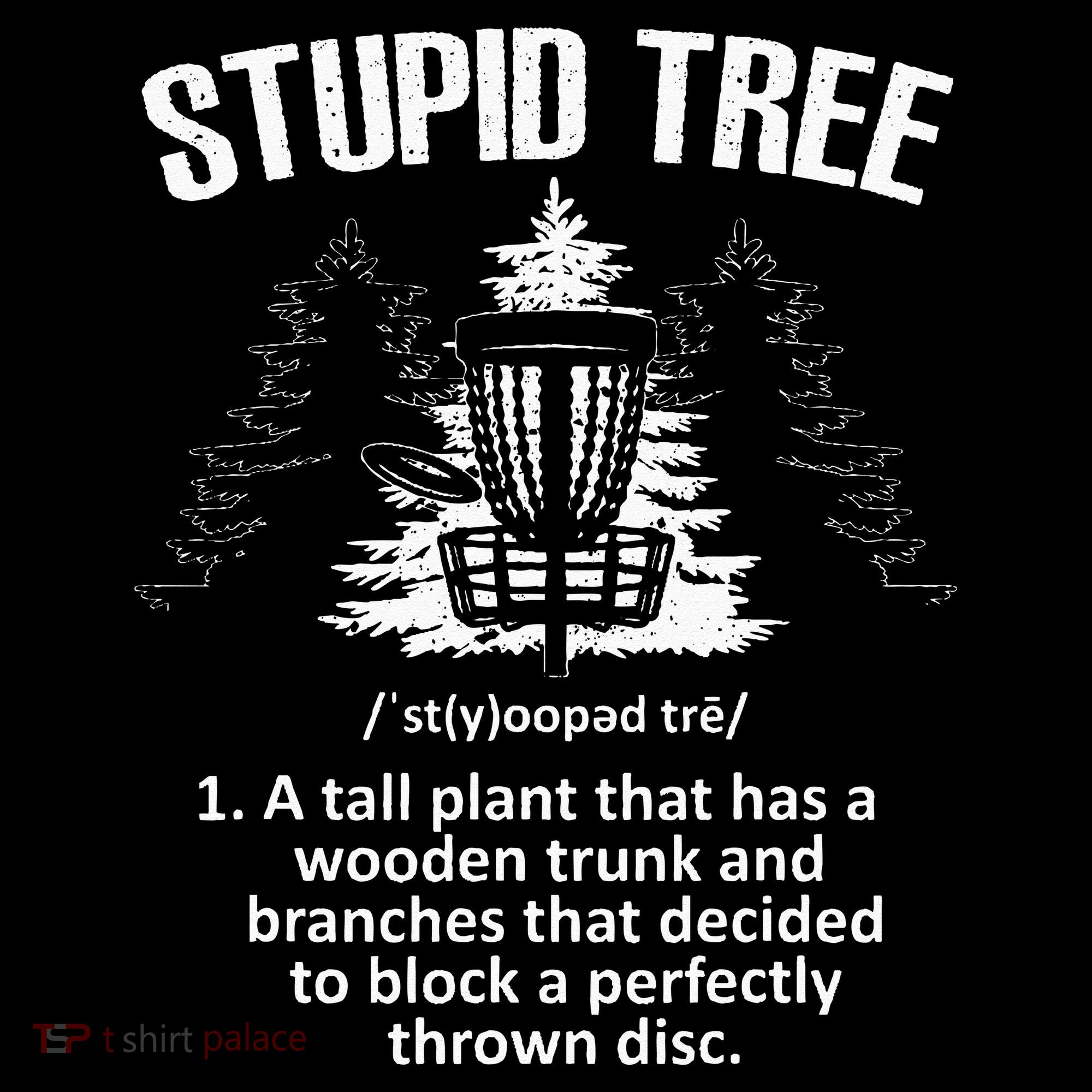 Disc Golf Art For  Stupid Tree Disc Golf Player Ornament