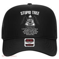 Disc Golf Art For  Stupid Tree Disc Golf Player Hat thumb 0