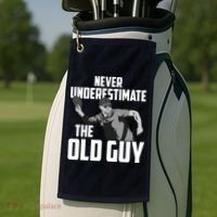 Disc Golf Art For Dad Disc Golf Lover Disc Golf Player Golf Towel thumb 2