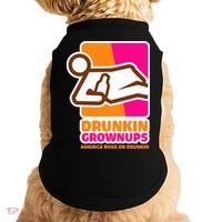 Drunkin Grownups Adult Party Sarcastic Drinking Doggie Tank thumb 0