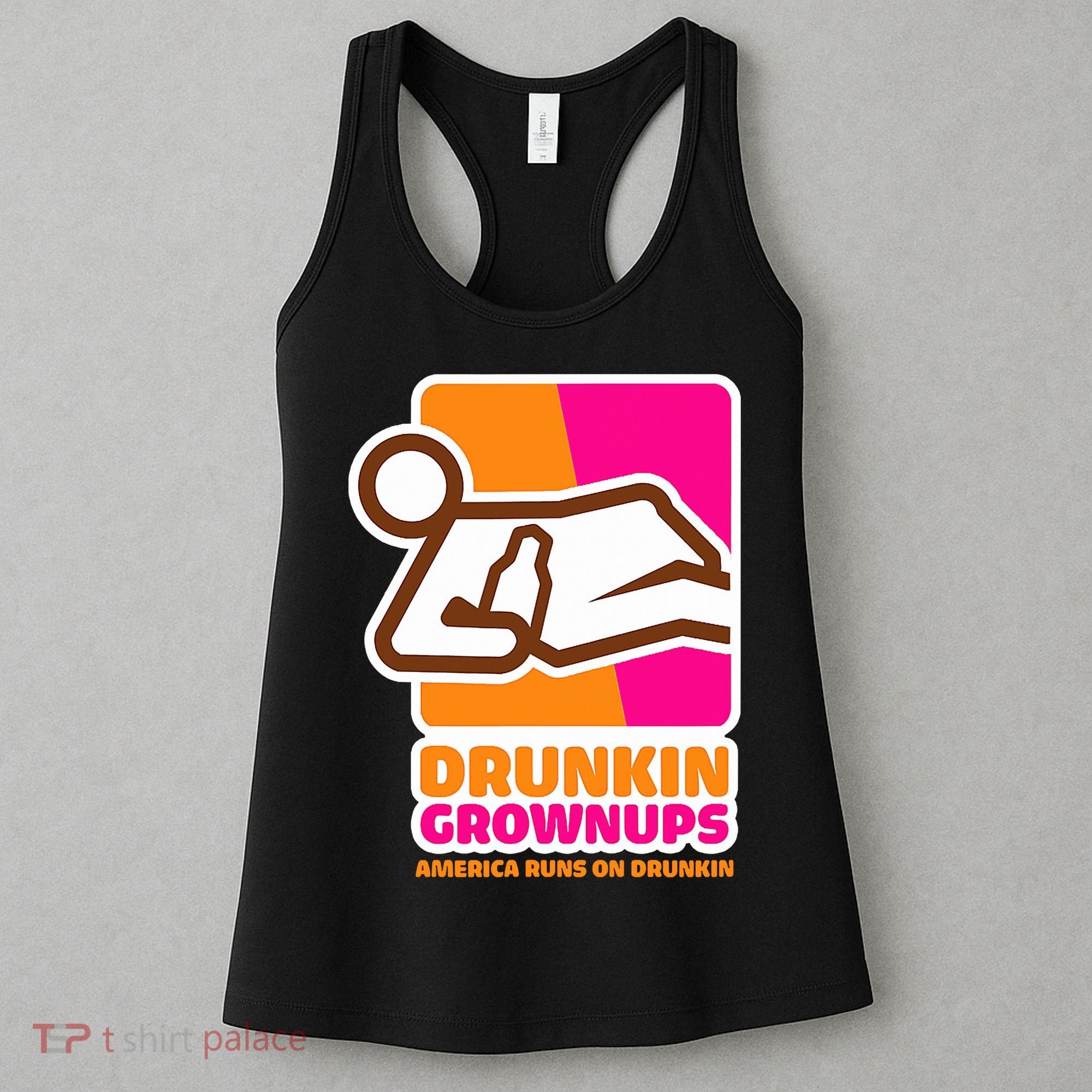 Drunkin Grownups Adult Party Sarcastic Drinking Women's Tank Top