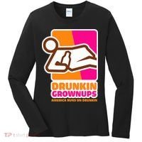 Drunkin Grownups Adult Party Sarcastic Drinking Women's Long Sleeve Shirt thumb 0