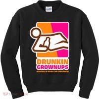 Drunkin Grownups Adult Party Sarcastic Drinking Kids Sweatshirt thumb 0