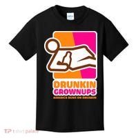 Drunkin Grownups Adult Party Sarcastic Drinking Kids T-Shirt thumb 0